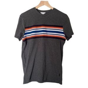 Calvin Klein Pima Cotton Size Small Striped Short Sleeve Tee Shirt